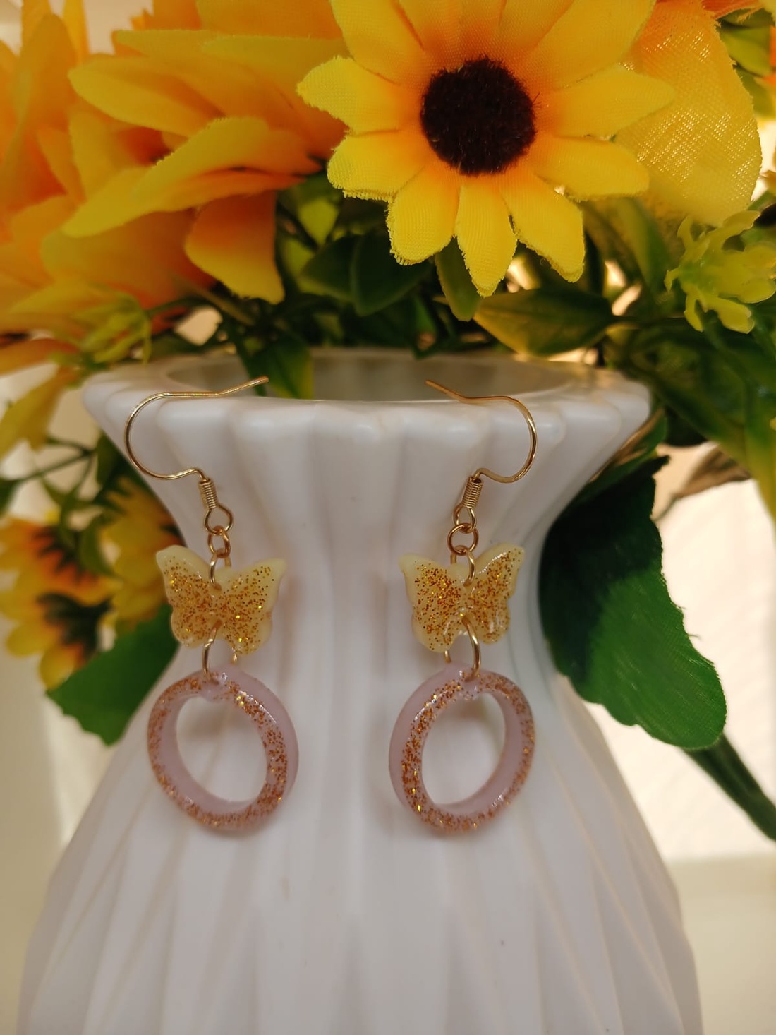 Cercei handmade rasina - bijuterii - cercei - cercei din rășină - Artynos.ro