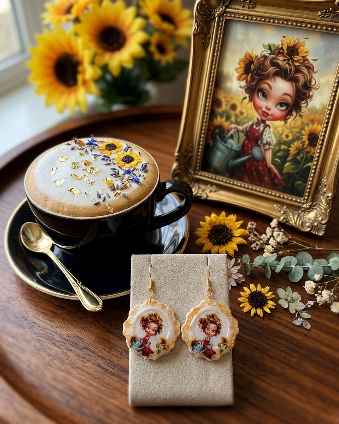 Cercei handmade summer vibes - bijuterii - cercei - cercei din rășină - Artynos.ro