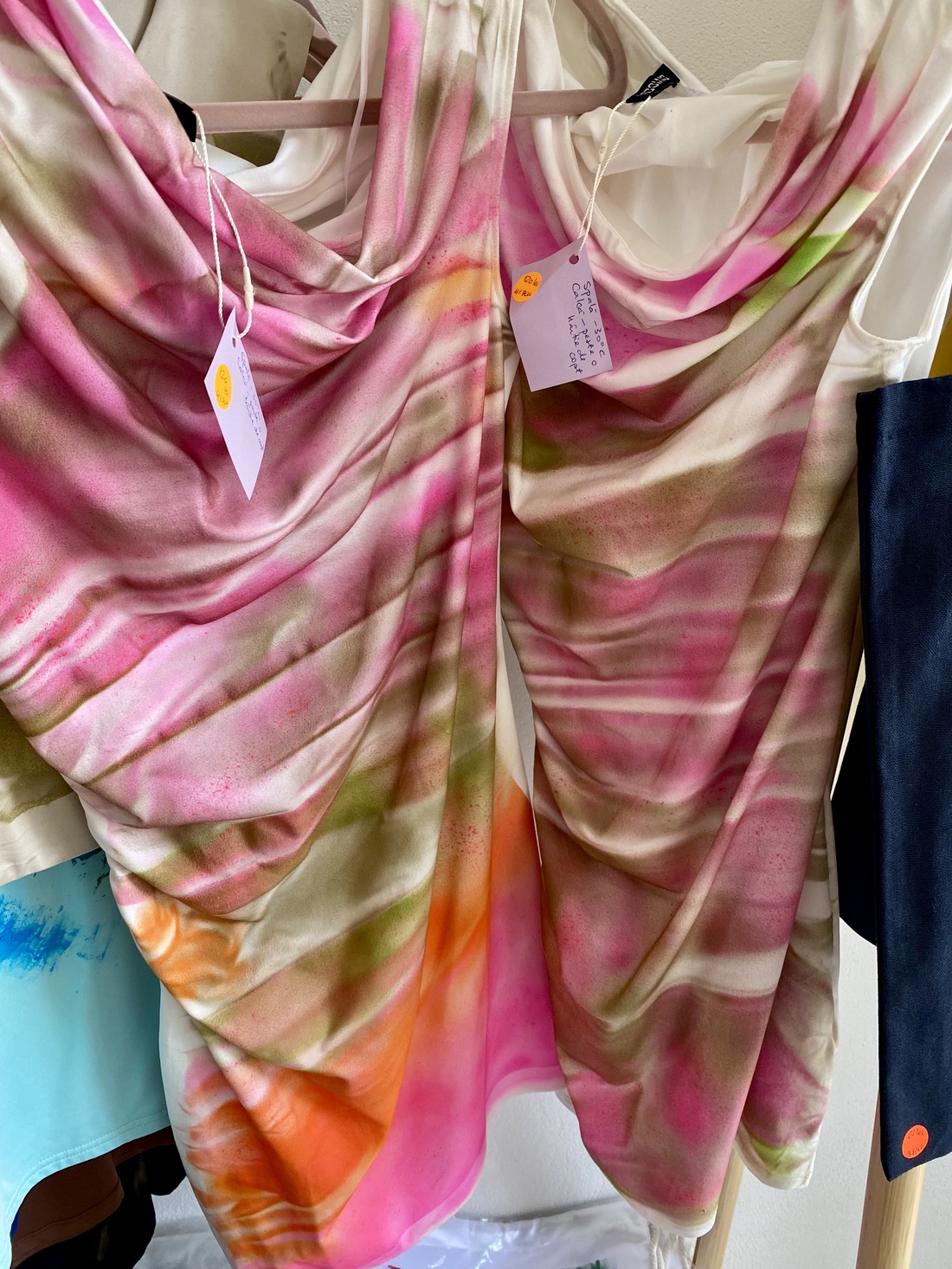 Rochie pictata- unicat - îmbrăcăminte și modă - haine damă - rochie, dintr-o bucată - Artynos.ro