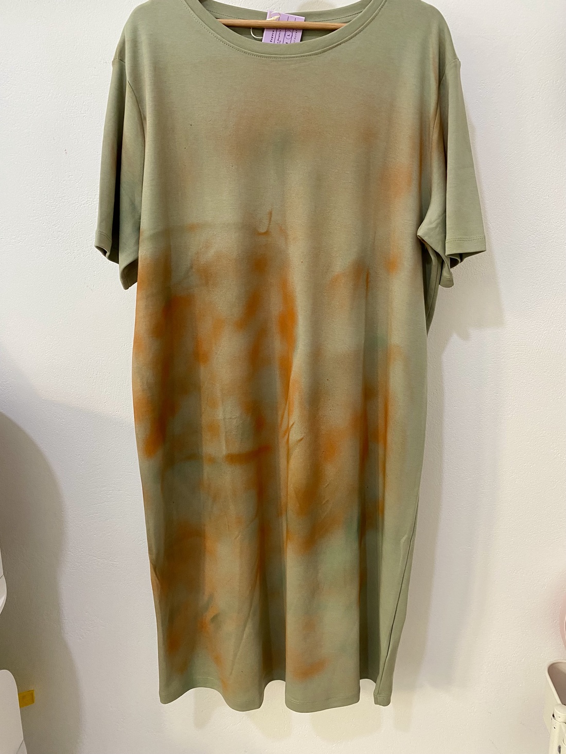 Rochie bumbac gros, pictata - îmbrăcăminte și modă - haine damă - rochie, dintr-o bucată - Artynos.ro