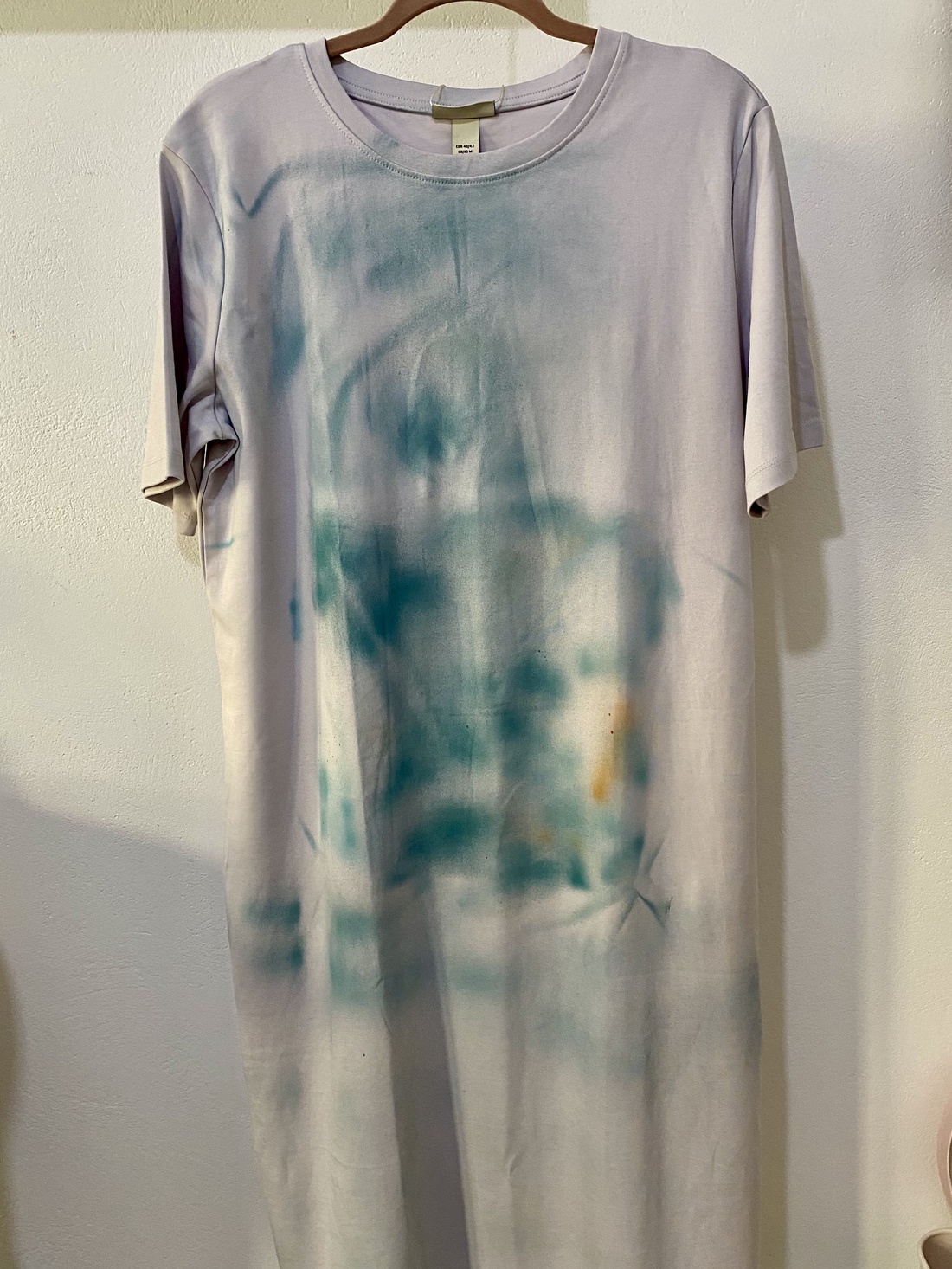 Rochie bumbac gros, pictata - îmbrăcăminte și modă - haine damă - rochie, dintr-o bucată - Artynos.ro