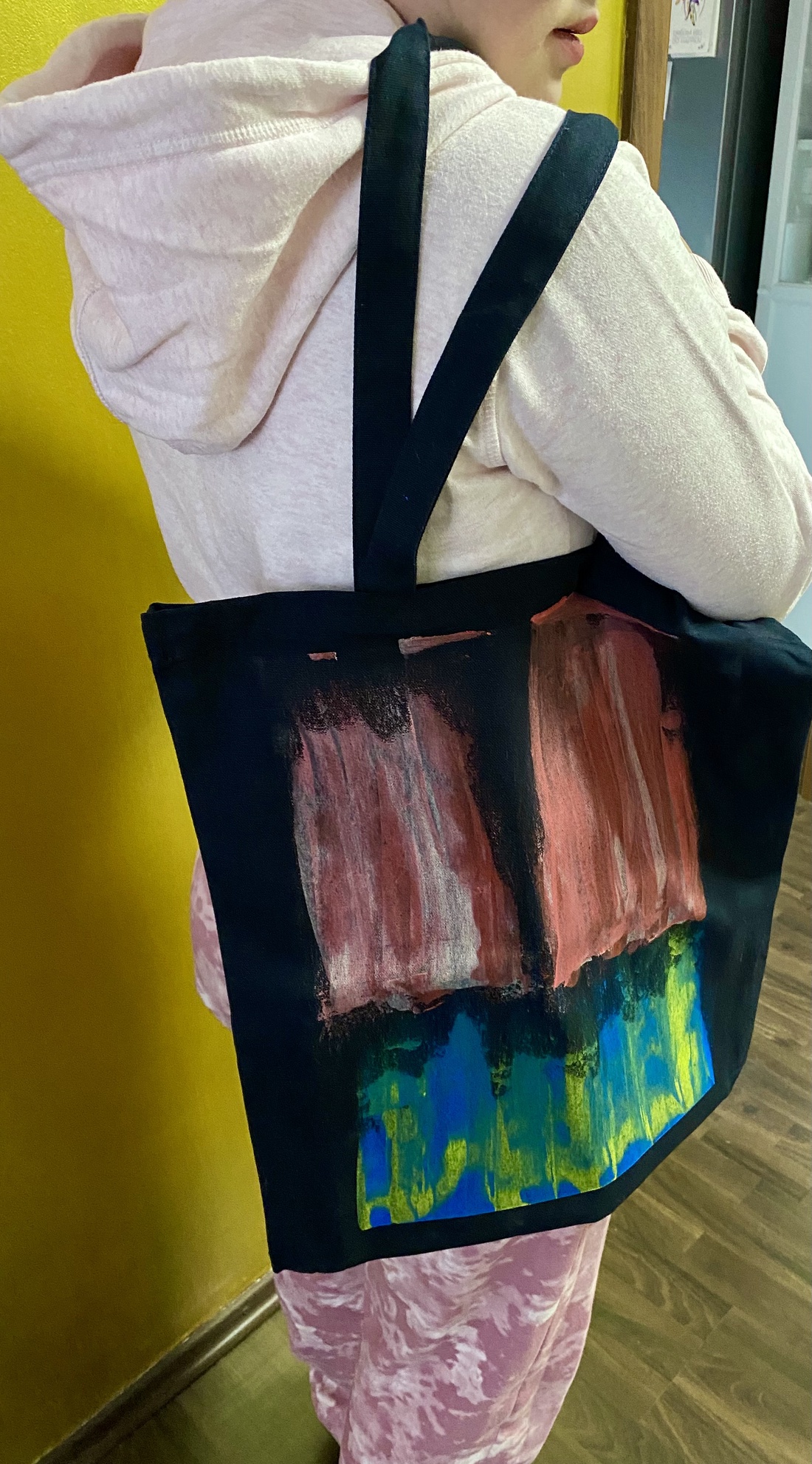 Scosa bumbac gros, pictata - genți și portofele - geantă pentru cumpărături - totebaguri - Artynos.ro