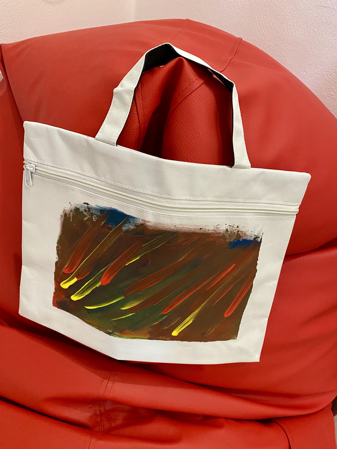 Geantă documente- pictată - genți și portofele - geantă laptop - Artynos.ro