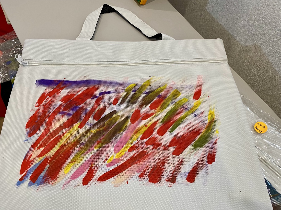 Geantă documente- pictată - genți și portofele - geantă laptop - Artynos.ro