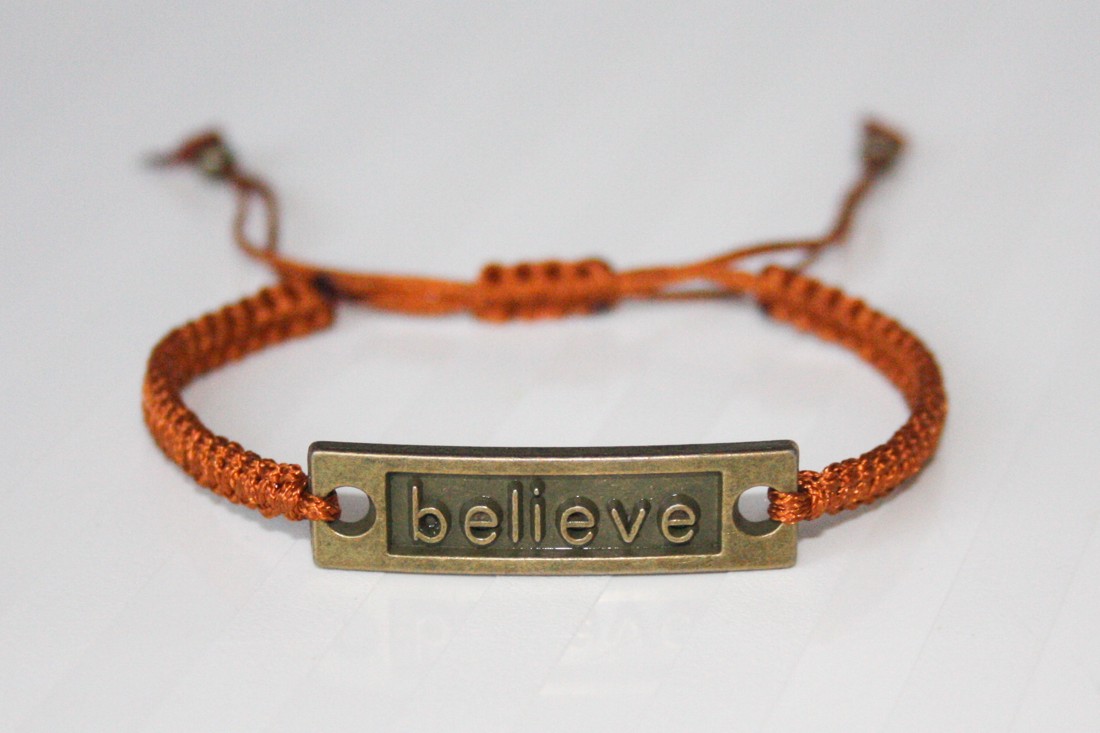 Brățară împletită - Believe brown -  - Artynos.ro