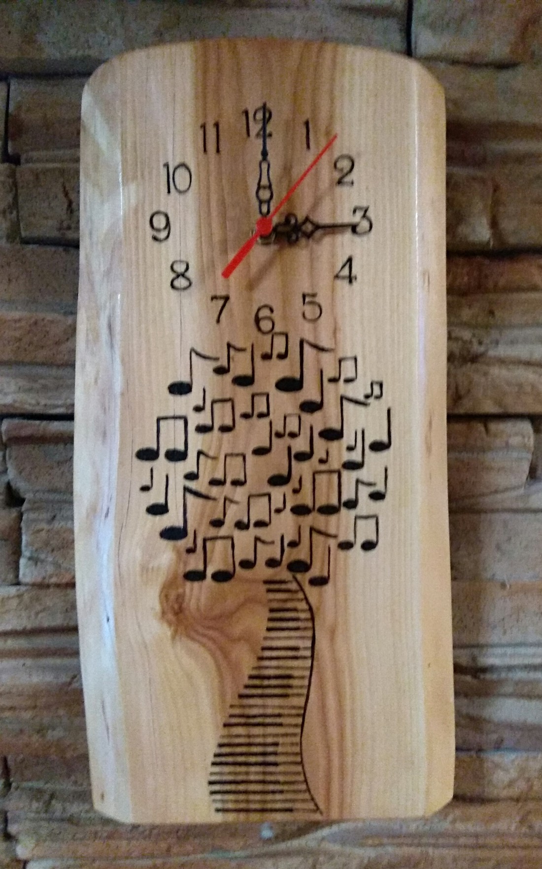 Craft ceas de perete decorat cu motiv de pian - - Artynos.ro Craft ceas de perete decorat cu motiv de pian - - Artynos.ro