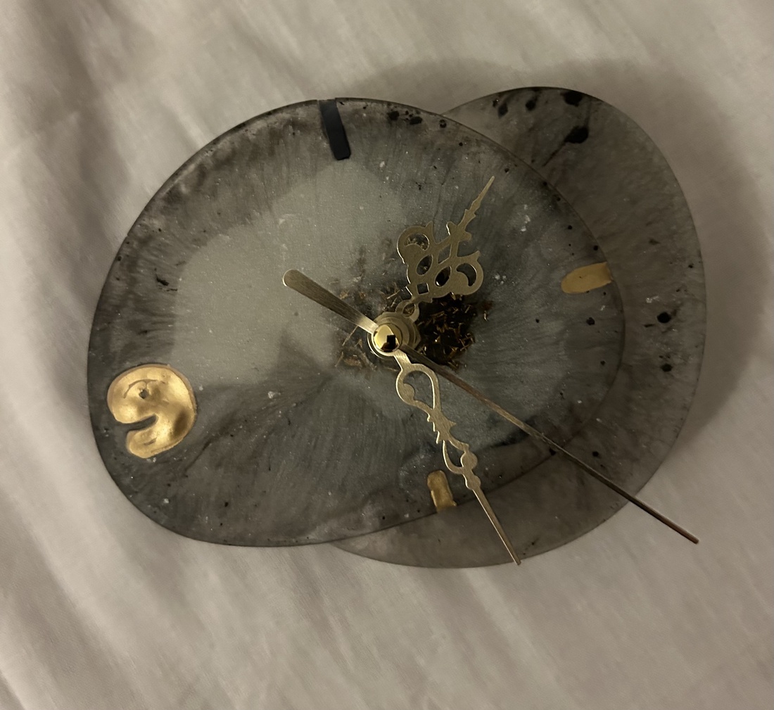 Ceas din rasina epoxidica - casă & stil de viață - accesorii pentru decorat casa - decorațiuni de pereți, decorațiuni suspendate - ceasuri de perete - Artynos.ro