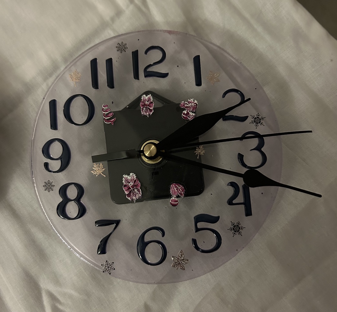 Ceas din rasina epoxidica - casă & stil de viață - accesorii pentru decorat casa - decorațiuni de pereți, decorațiuni suspendate - ceasuri de perete - Artynos.ro