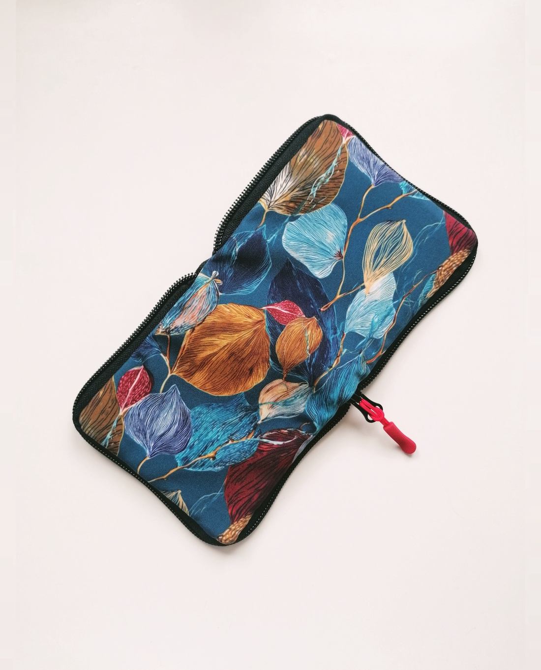 Precomandă - Portofel pătrat LIBELULA - frunze de toamnă - genți și portofele - portofele, huse, suporturi - Artynos.ro