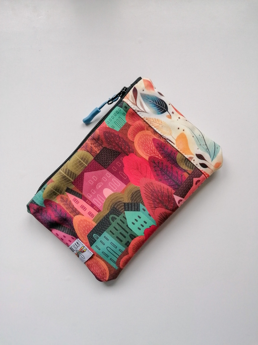 Portfard mic LIBELULA - culori de toamnă - genți și portofele - genți cosmetice - Artynos.ro