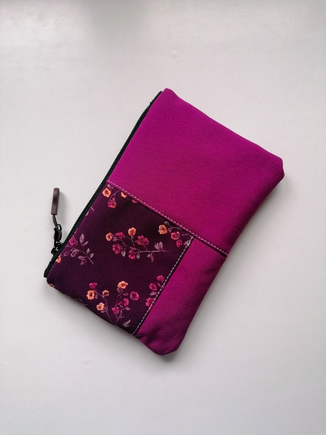 Portfard mic LIBELULA - crenguțe bordeaux - genți și portofele - genți cosmetice - Artynos.ro