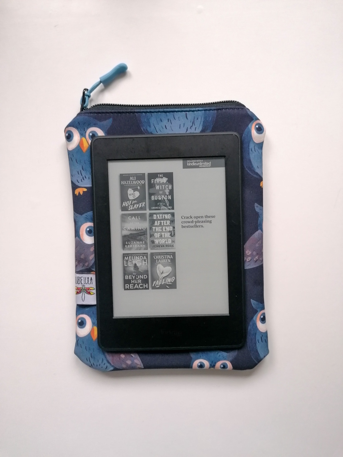 Husă kindle LIBELULA - bufnițe ochioase - genți și portofele - huse tablete și ebook - Artynos.ro