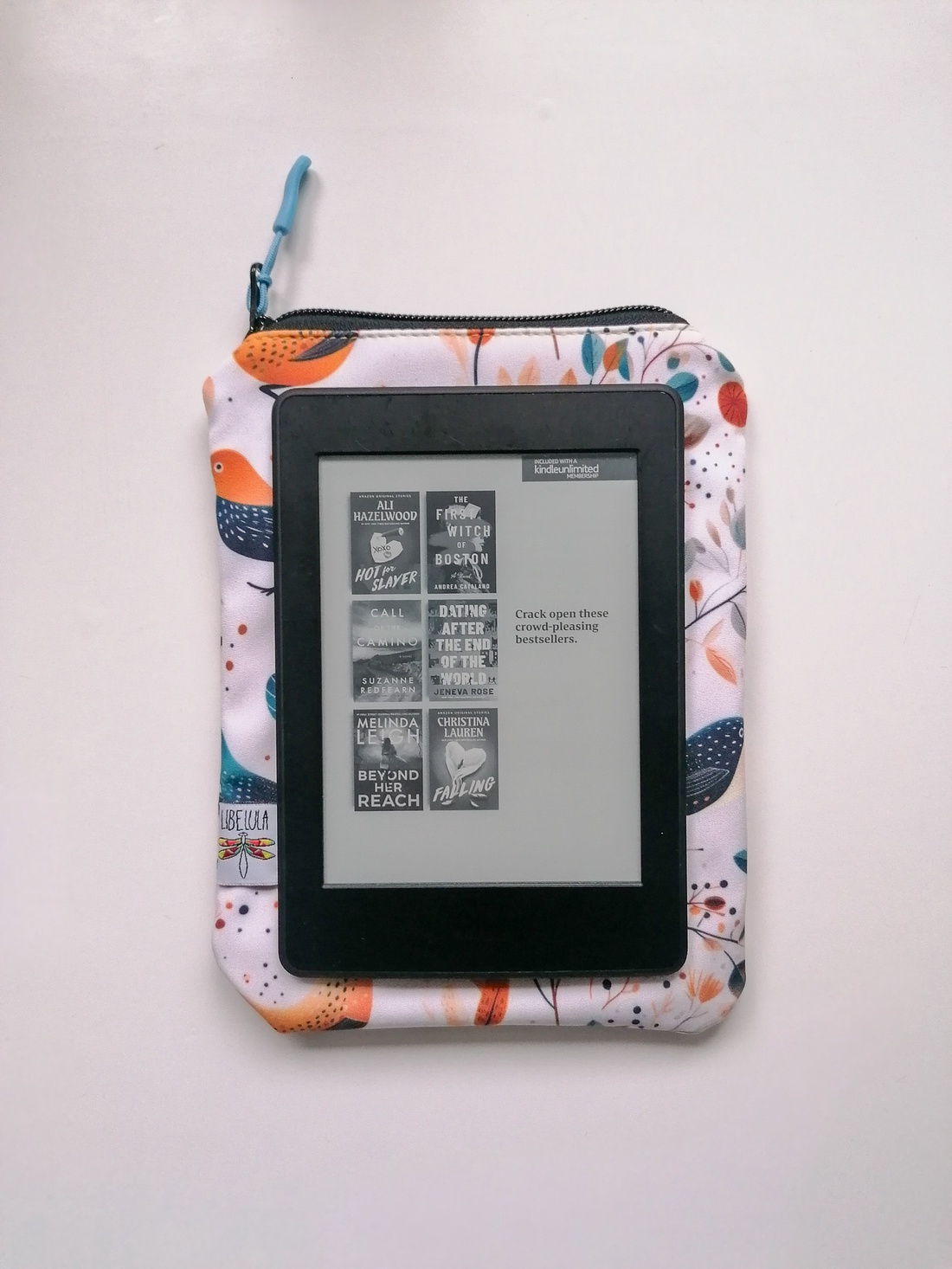 Husă kindle LIBELULA - păsări și crenguțe - genți și portofele - huse tablete și ebook - Artynos.ro