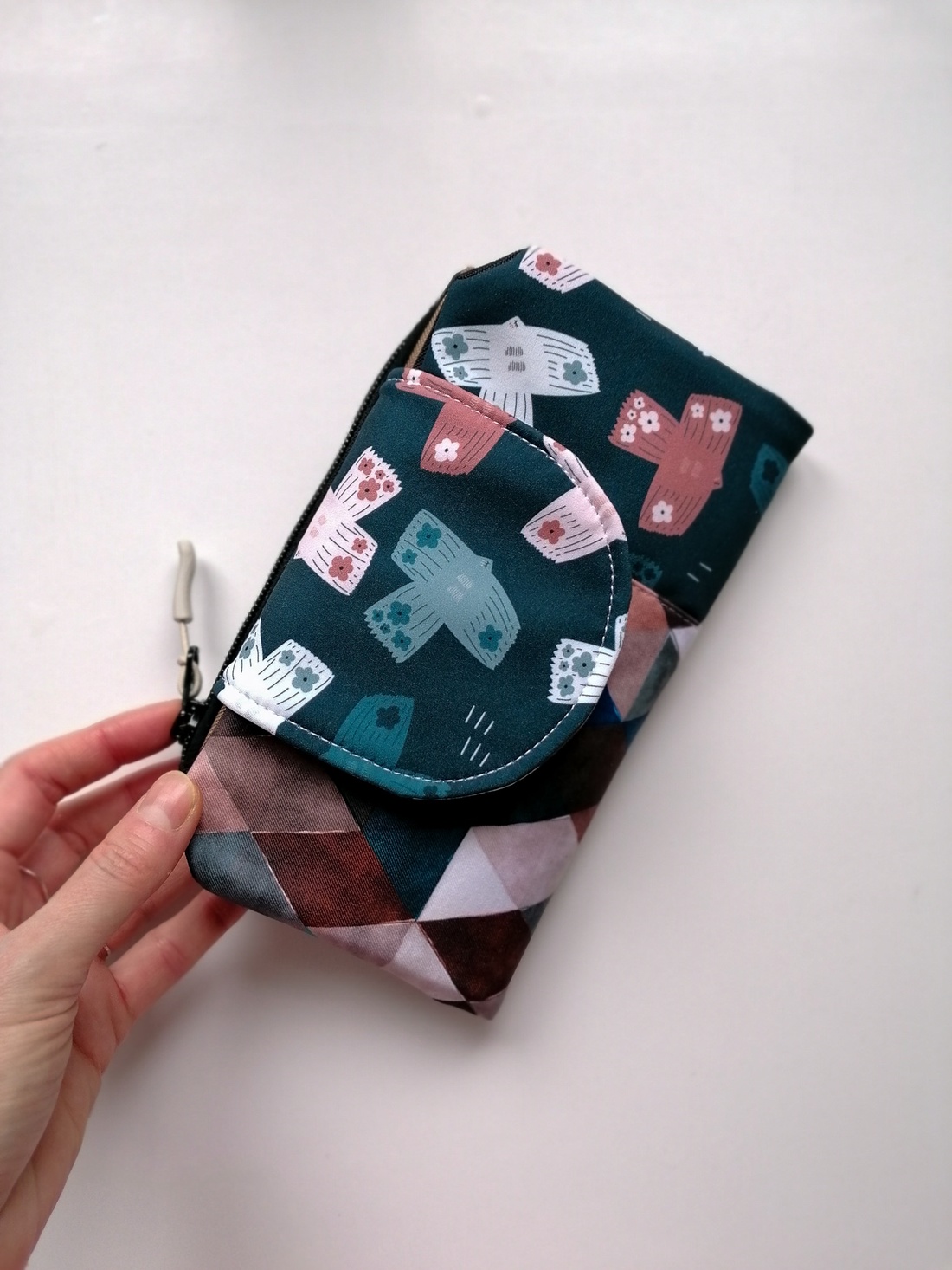 Portofel mare LIBELULA - porumbei - genți și portofele - portofele, huse, suporturi - portofele - portofele damă - Artynos.ro