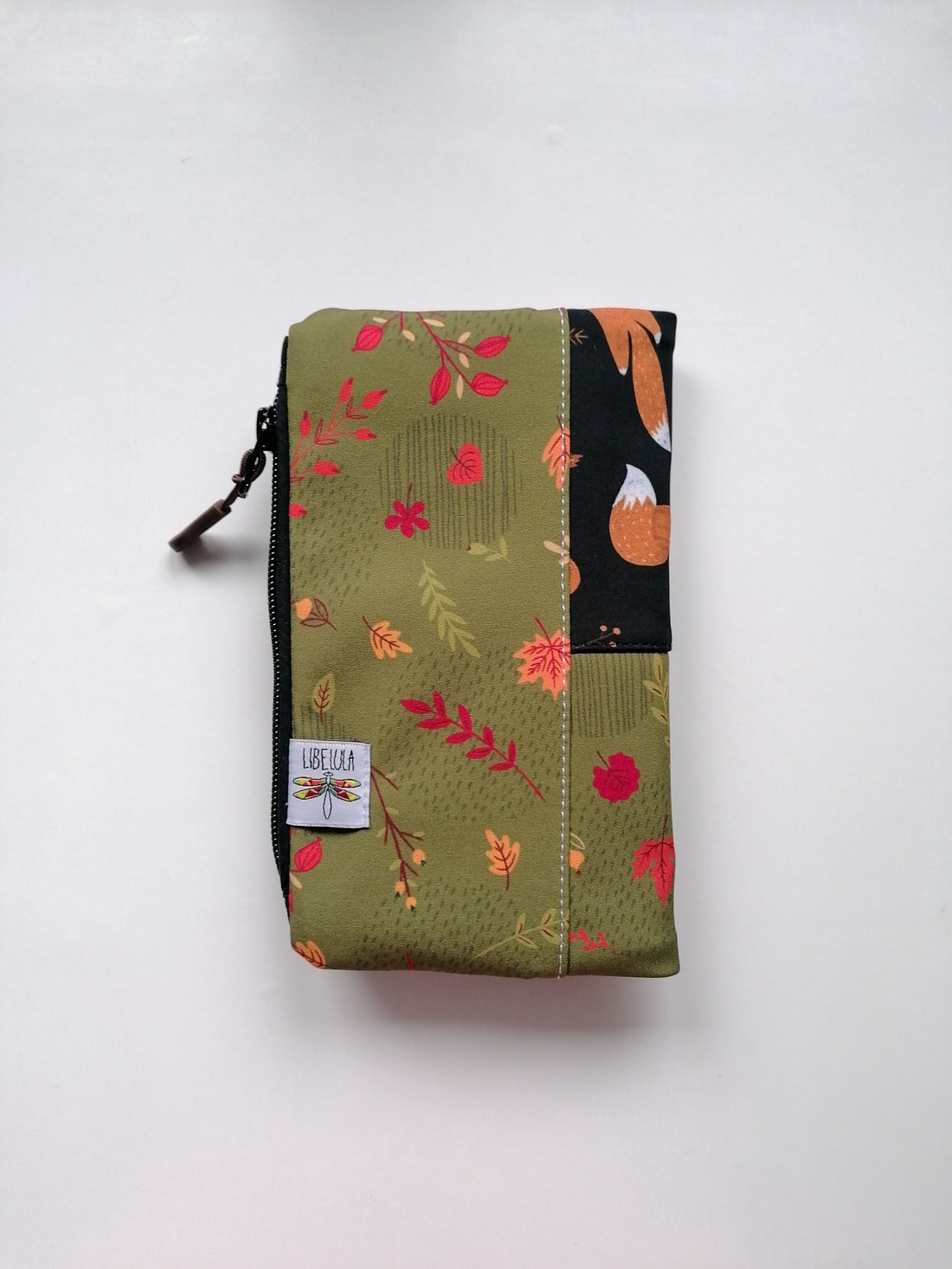 Portofel mare LIBELULA - frunze și vulpi - genți și portofele - portofele, huse, suporturi - portofele - portofele damă - Artynos.ro