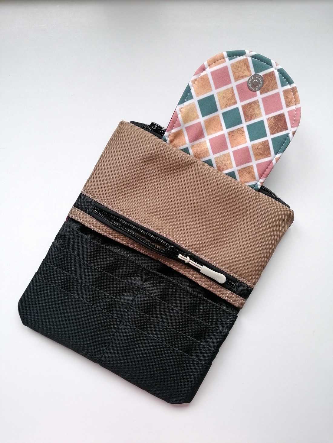 Portofel mare LIBELULA - crenguțe bordeaux - genți și portofele - portofele, huse, suporturi - portofele - portofele damă - Artynos.ro