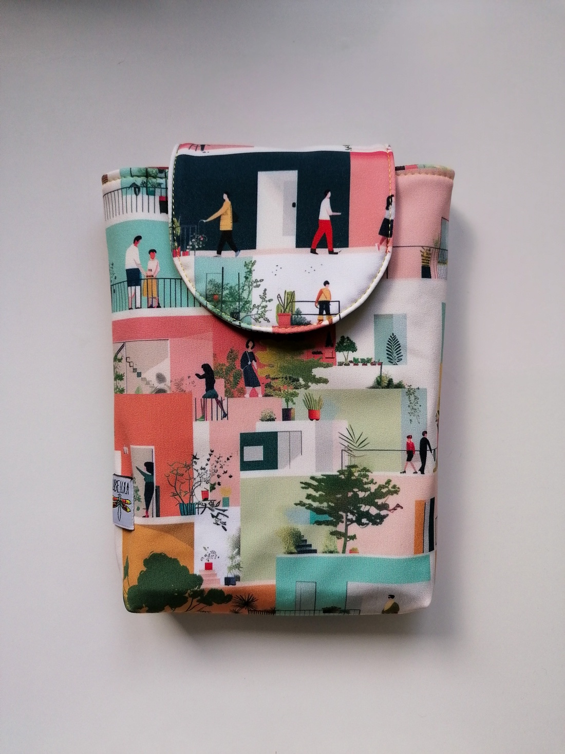 Husă carte LIBELULA - la bloc - cărți și creații cu tematică muzicală, cadouri - husă de carte - Artynos.ro