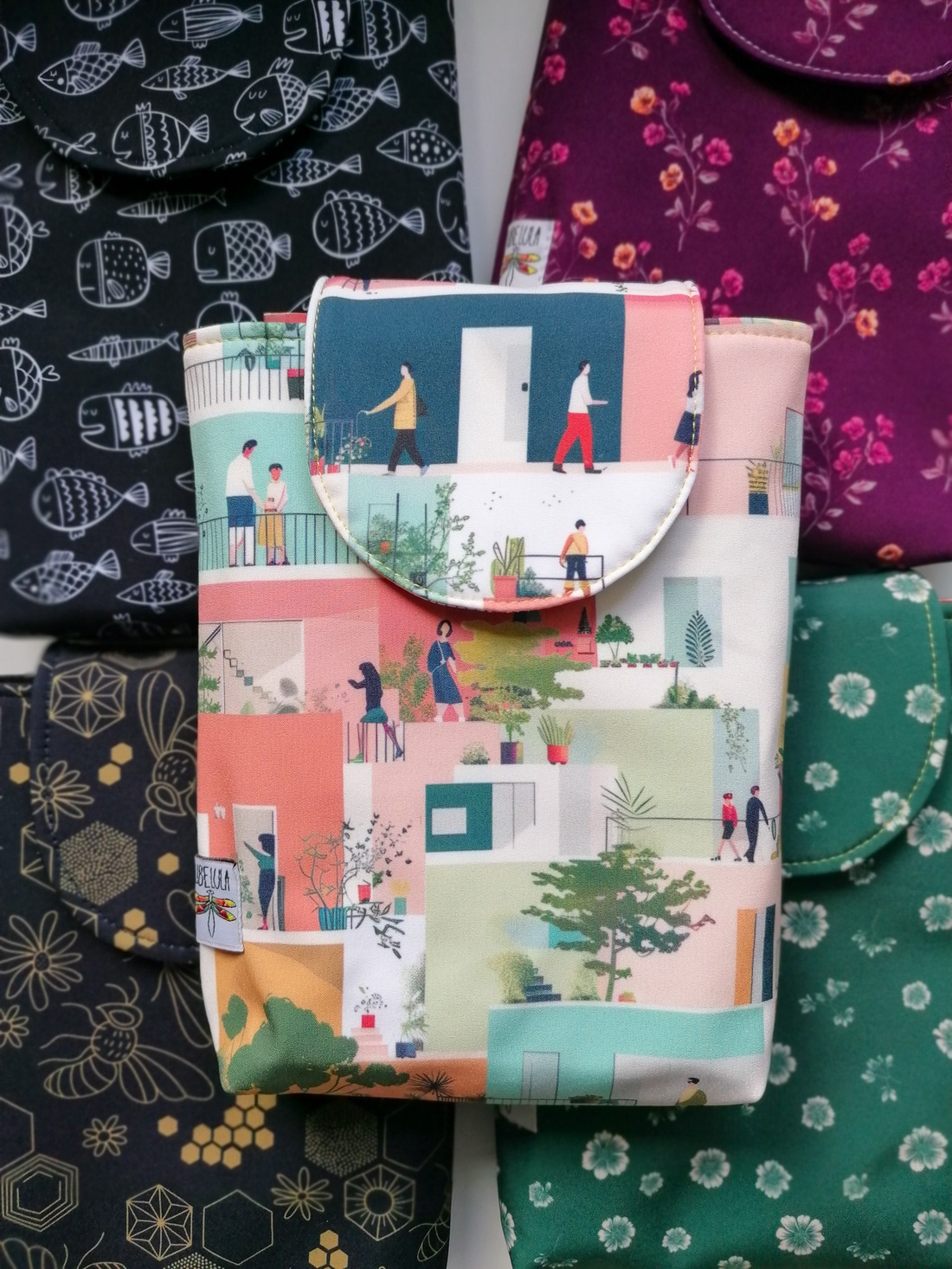 Husă carte LIBELULA - la bloc - cărți și creații cu tematică muzicală, cadouri - husă de carte - Artynos.ro