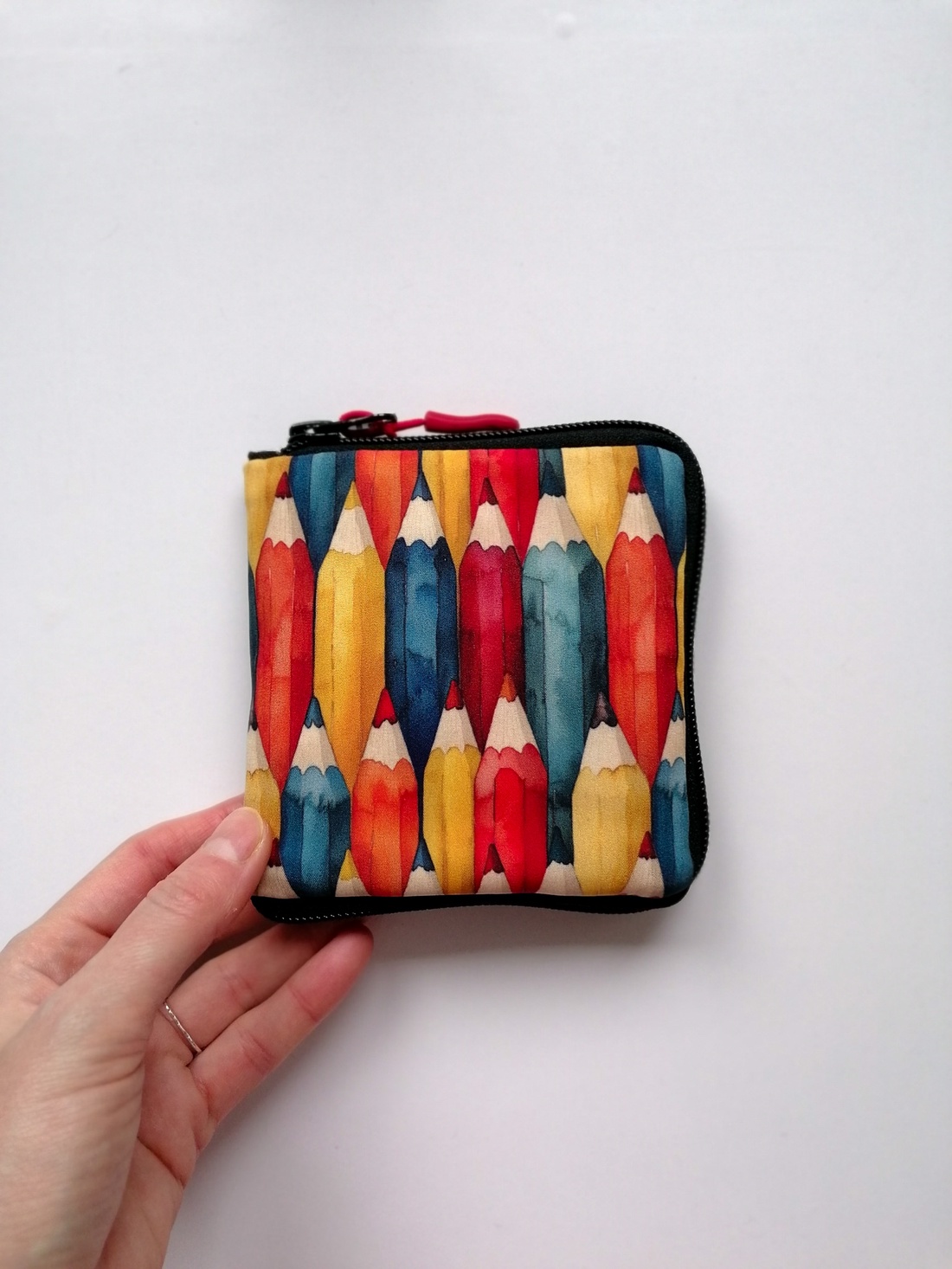 Portofel pătrat LIBELULA - creioane colorate - genți și portofele - portofele, huse, suporturi - portofele - portofele damă - Artynos.ro