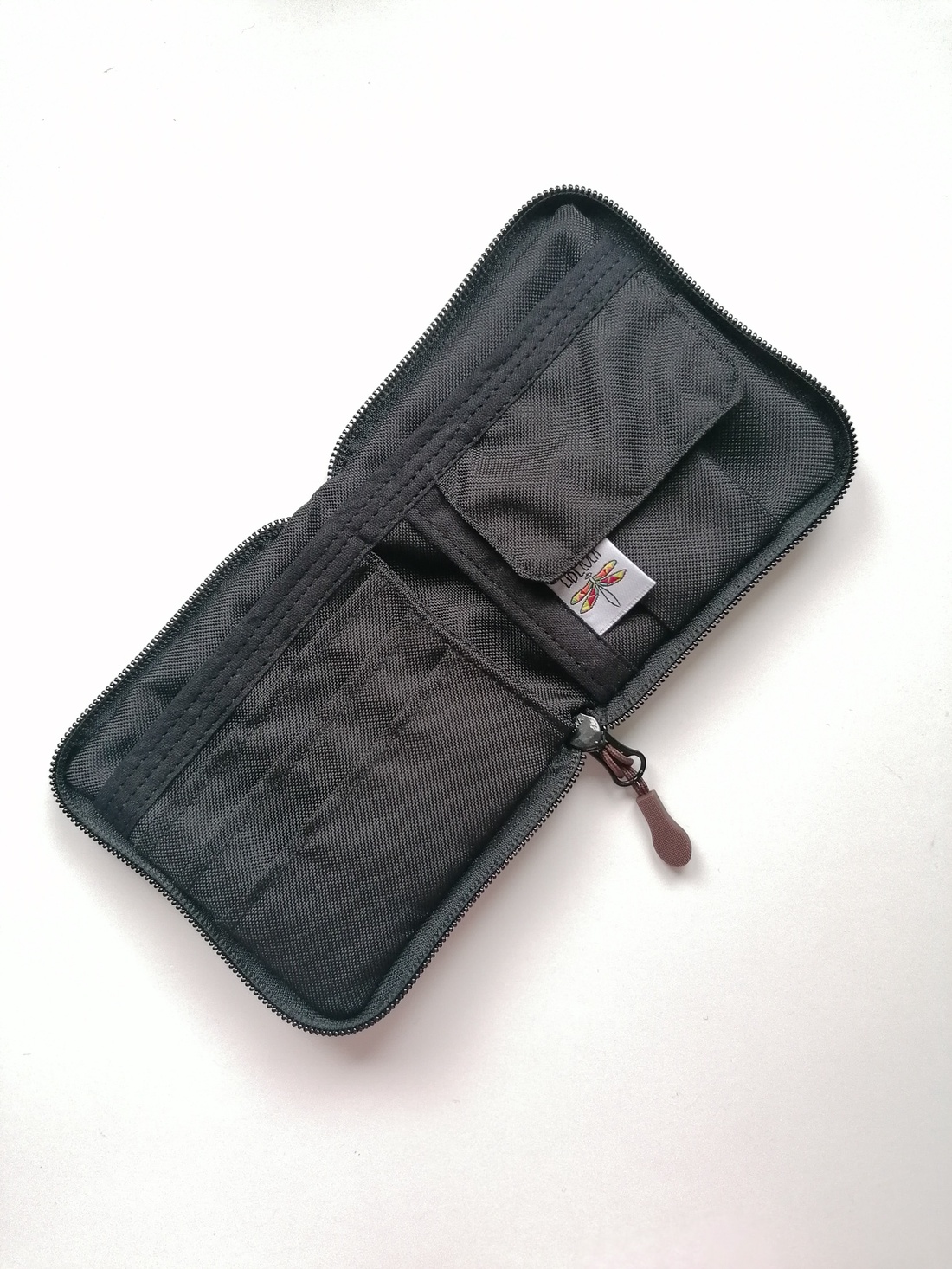 Portofel pătrat LIBELULA - flori colorate - genți și portofele - portofele, huse, suporturi - portofele - portofele damă - Artynos.ro