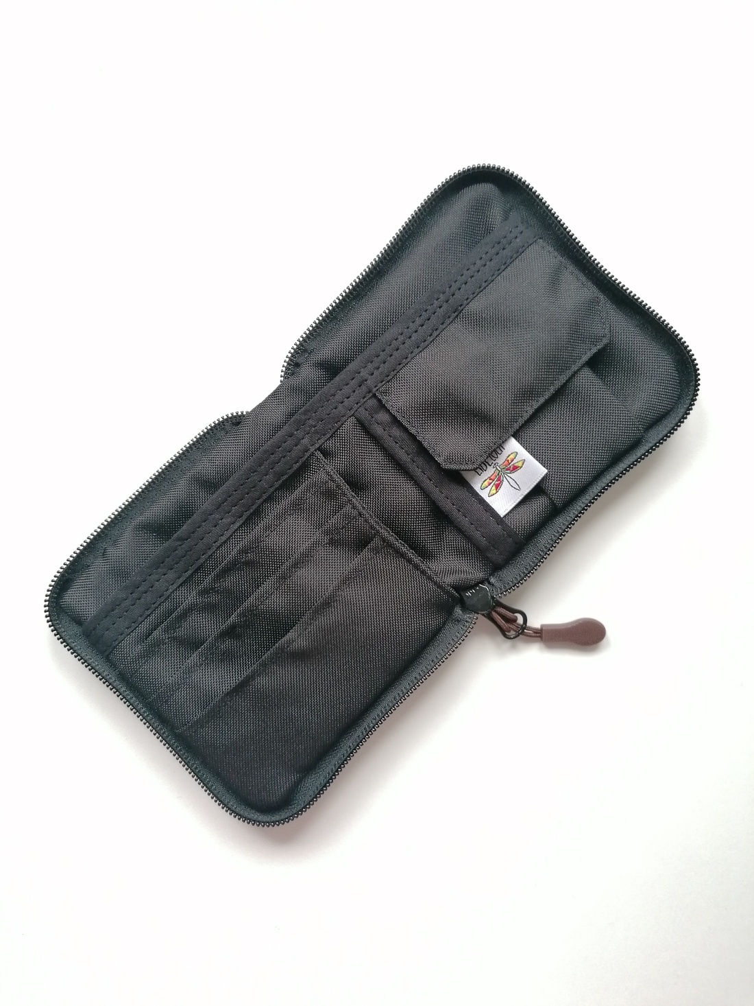 Portofel pătrat LIBELULA - crenguțe bordeaux - genți și portofele - portofele, huse, suporturi - portofele - portofele damă - Artynos.ro