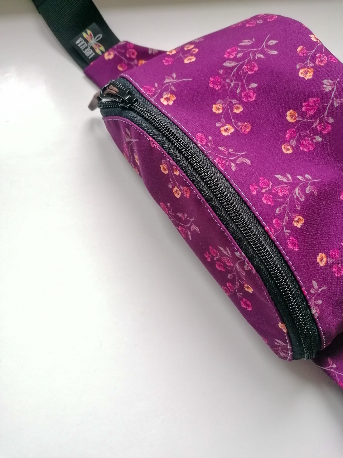 Borsetă clasică LIBELULA - crenguțe bordeaux - genți și portofele - borsete - Artynos.ro