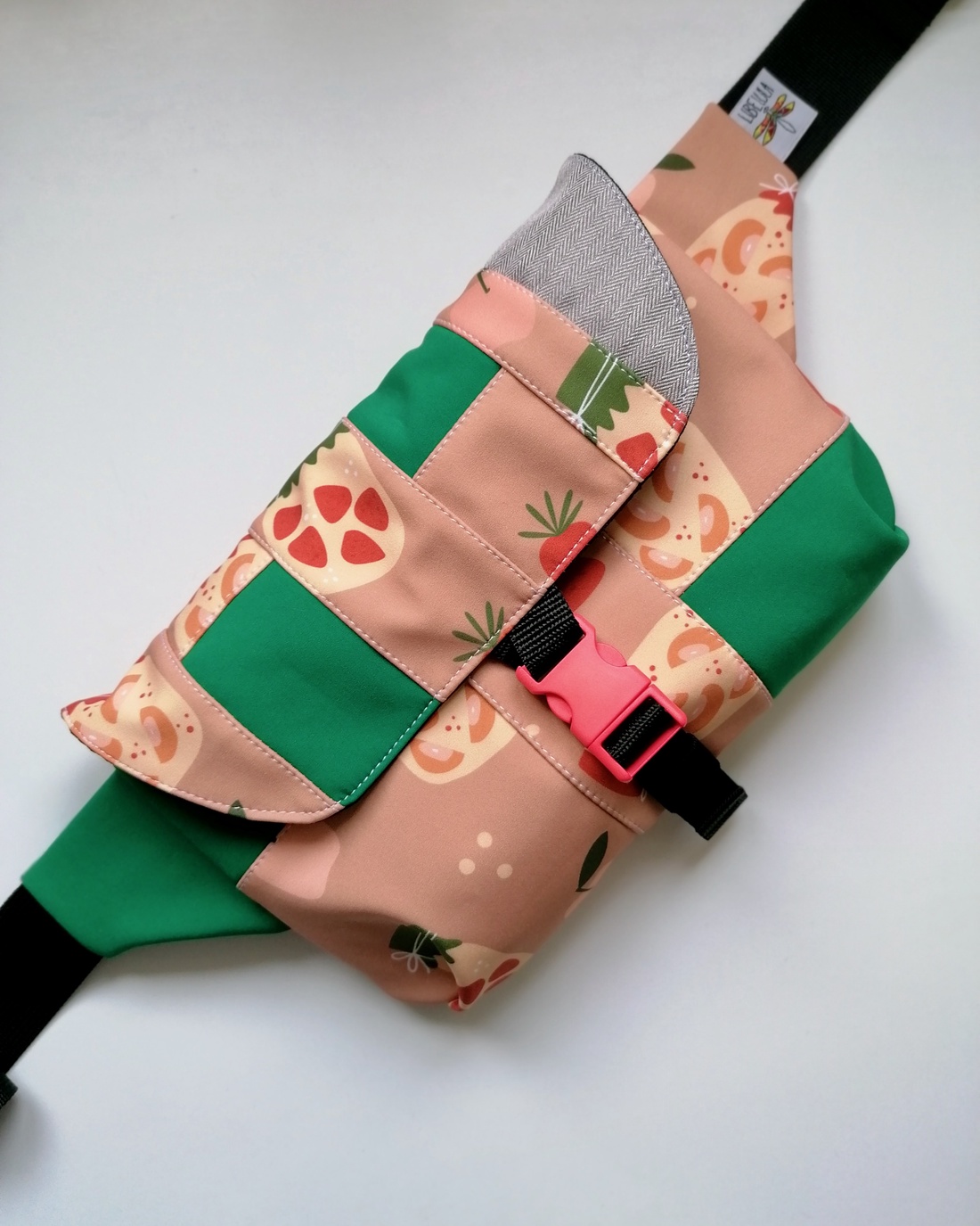 Borsetă LIBELULA cu clapetă - compot - genți și portofele - borsete - Artynos.ro