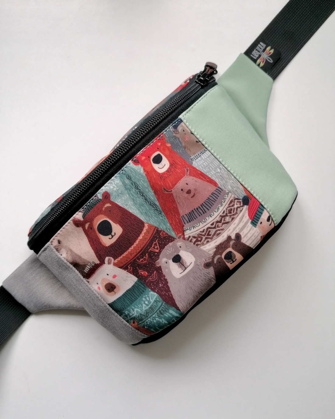 Borsetă clasică LIBELULA - combo urși  - genți și portofele - borsete - Artynos.ro