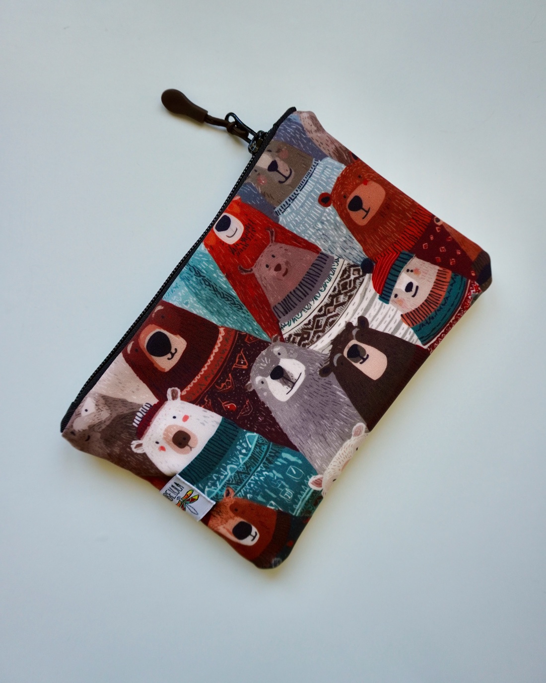 Portfard mic LIBELULA - urși  - genți și portofele - genți cosmetice - Artynos.ro