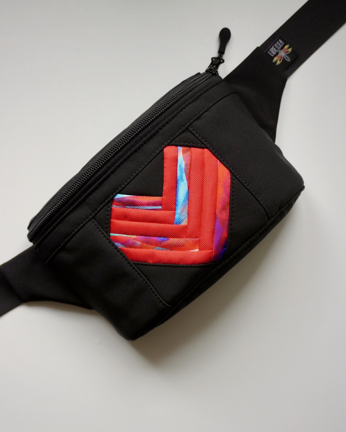 Borsetă clasică LIBELULA - inimă fpp - negru - genți și portofele - borsete - Artynos.ro