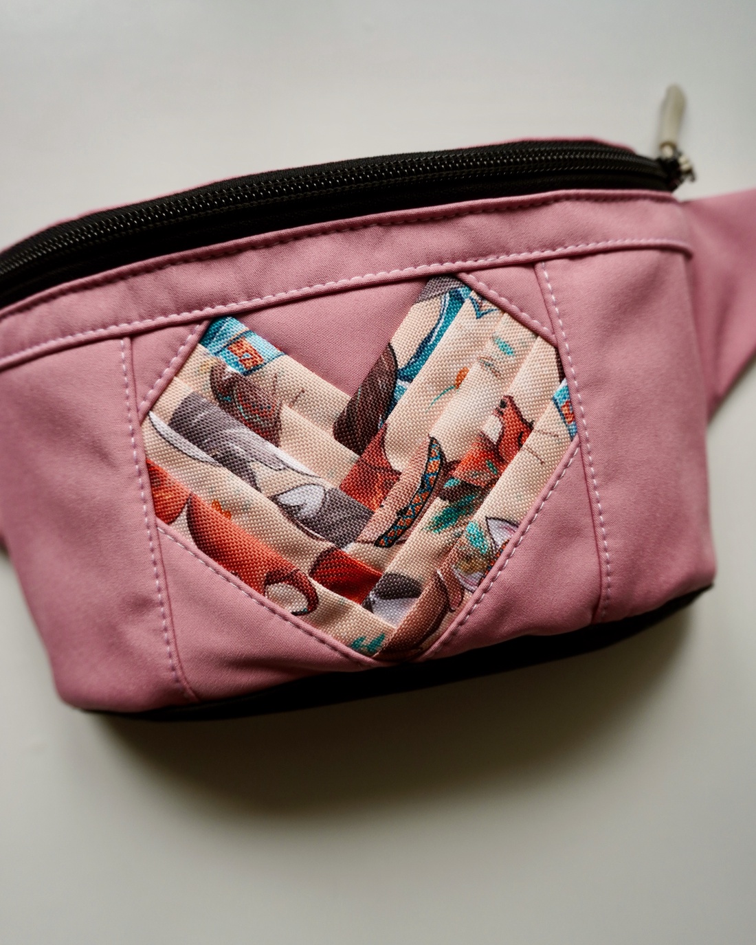 Borsetă clasică LIBELULA - inimă fpp - roz - genți și portofele - borsete - Artynos.ro