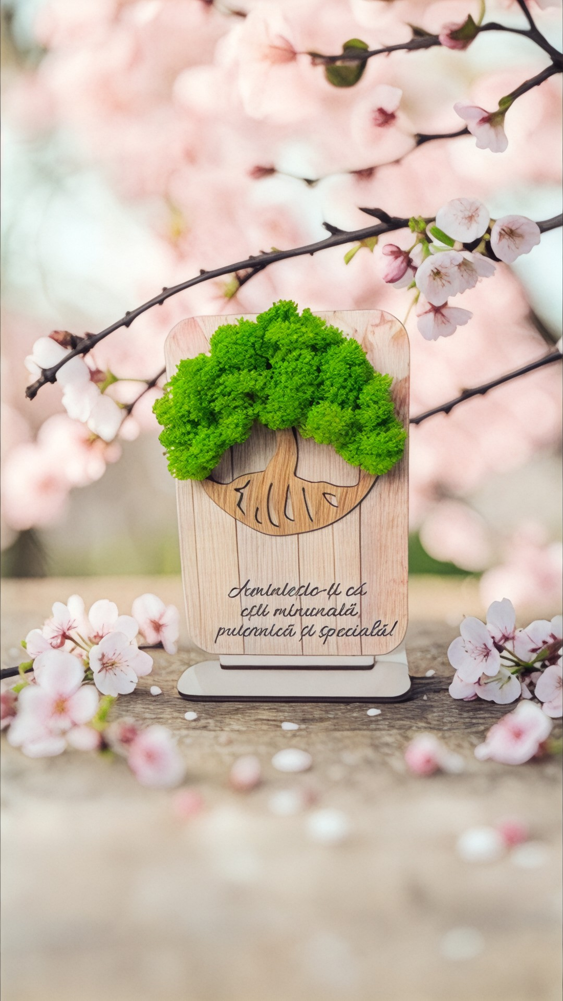 Ornament din licheni stabilizați pentru Ea - casă & stil de viață - decorațiuni de casă - decorațiuni de pereți - decorațiuni cu licheni - Artynos.ro