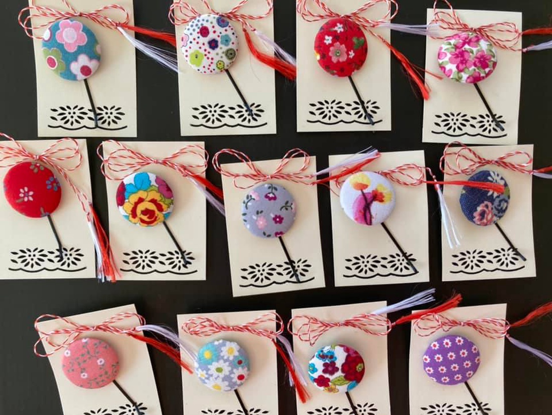 Martisor, agrafa de par - bijuterii - mărțișor - Artynos.ro