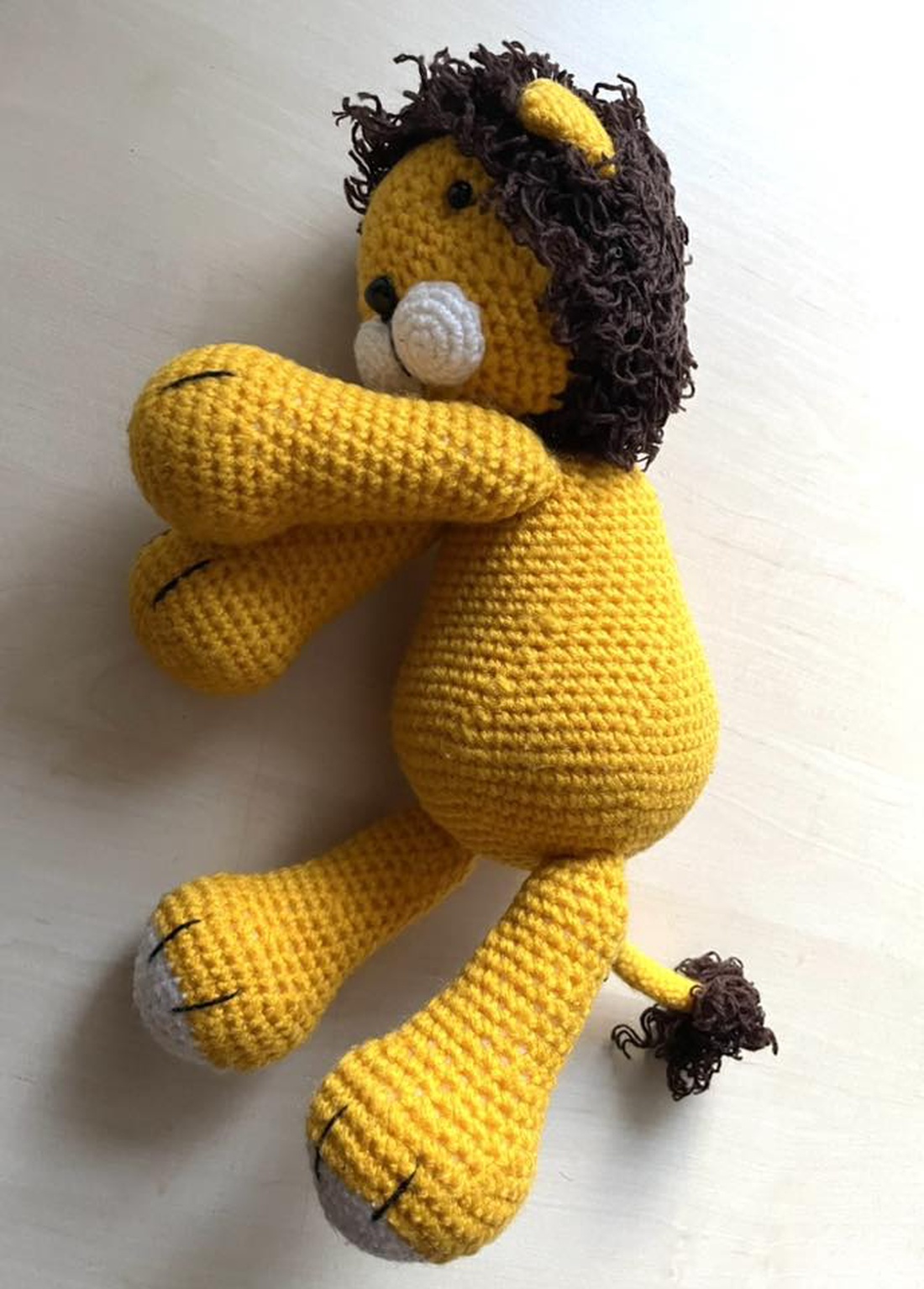 Leu crosetat, amigurumi - jucării și echipamente pentru copii - plușuri - păpușă croșetată, păpușă de pluș - Artynos.ro