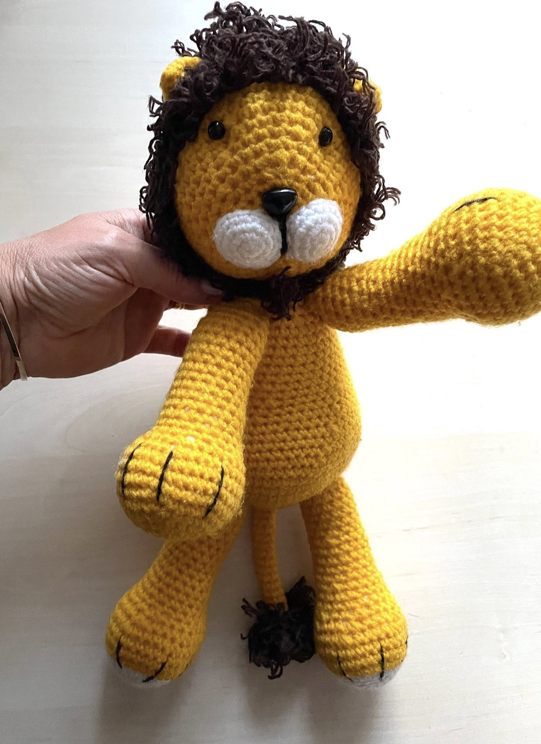 Leu crosetat, amigurumi - jucării și echipamente pentru copii - plușuri - păpușă croșetată, păpușă de pluș - Artynos.ro