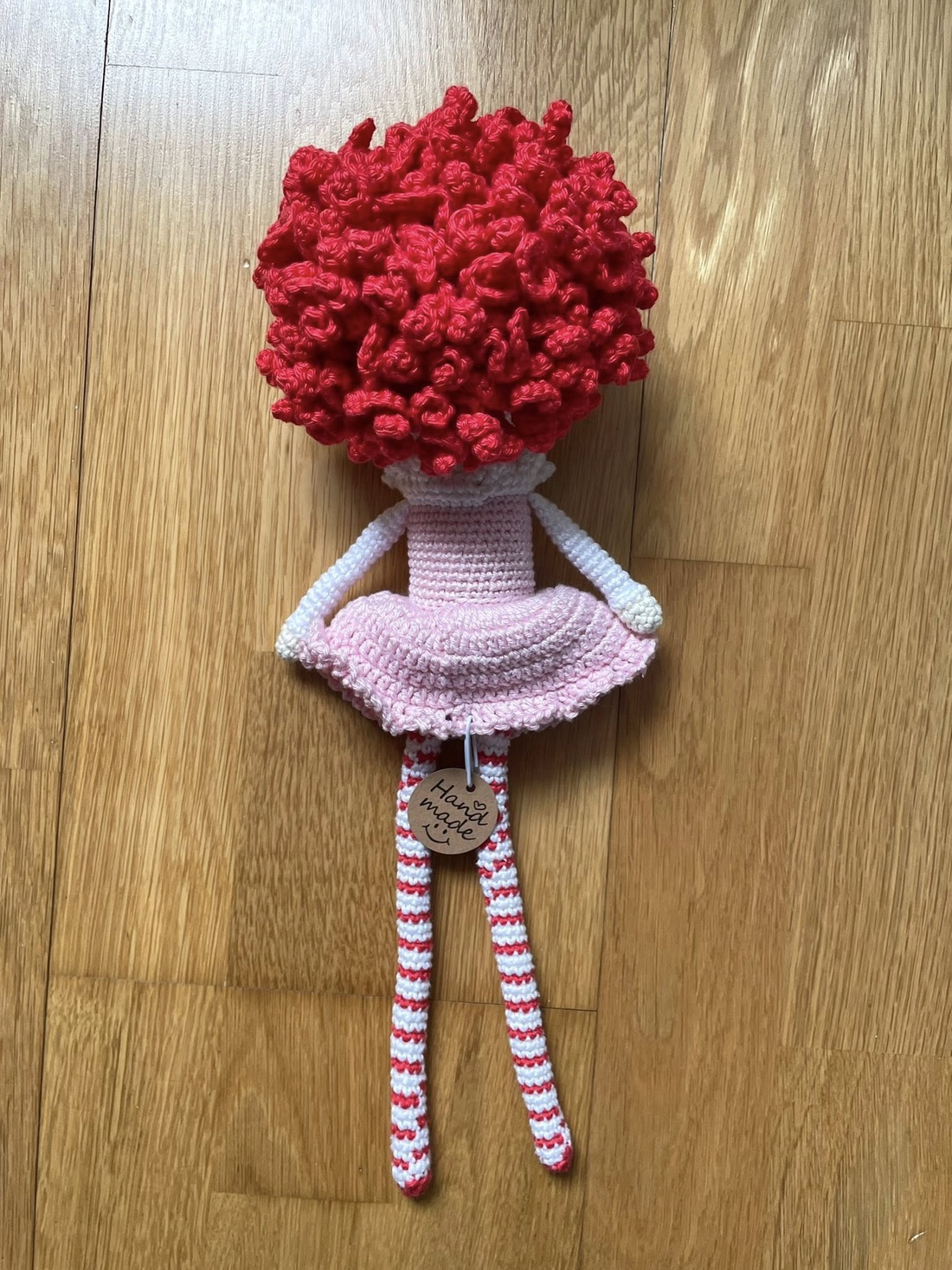 Amigurumibalerina roz, jucarie crosetata - jucării și echipamente pentru copii - plușuri - păpușă croșetată, păpușă de pluș - Artynos.ro