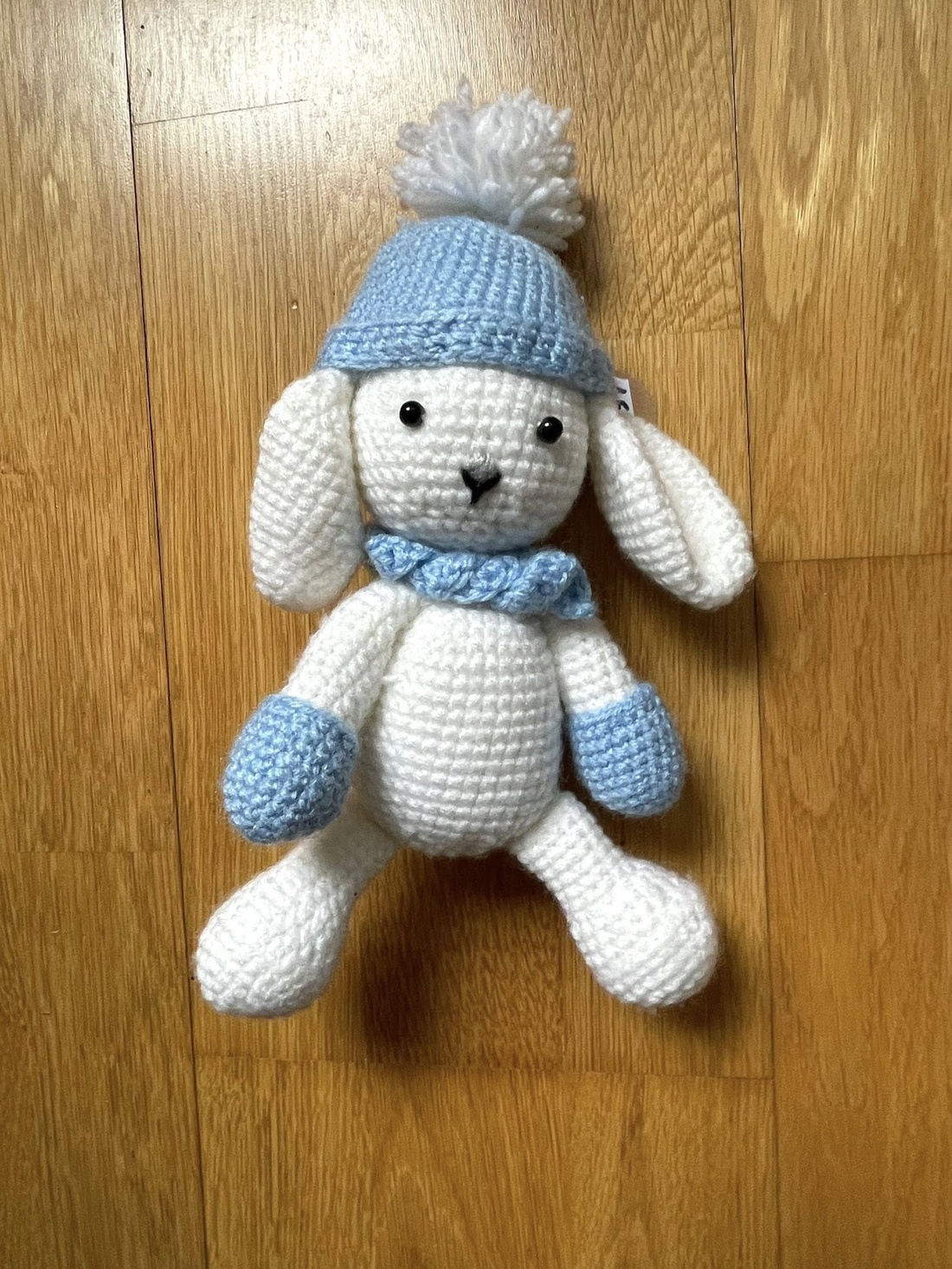Amigurumi...catel cu caciulita, jucarie crosetata - jucării și echipamente pentru copii - plușuri - câine de pluș - Artynos.ro