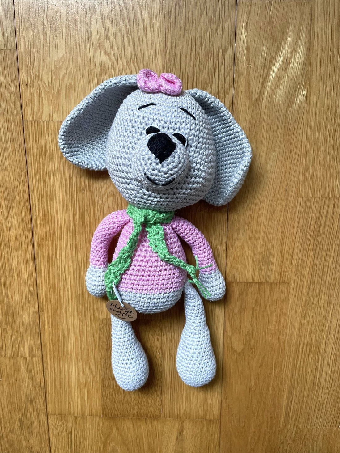 Amigurumi...iepuras cu bluza roz, jucarie crosetata - jucării și echipamente pentru copii - plușuri - iepure de pluș - Artynos.ro