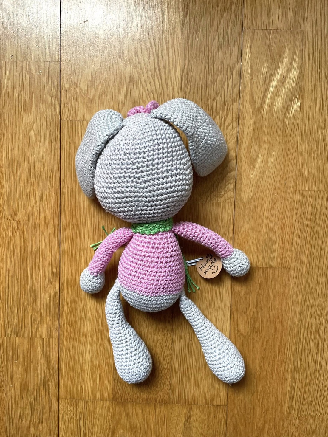 Amigurumi...iepuras cu bluza roz, jucarie crosetata - jucării și echipamente pentru copii - plușuri - iepure de pluș - Artynos.ro