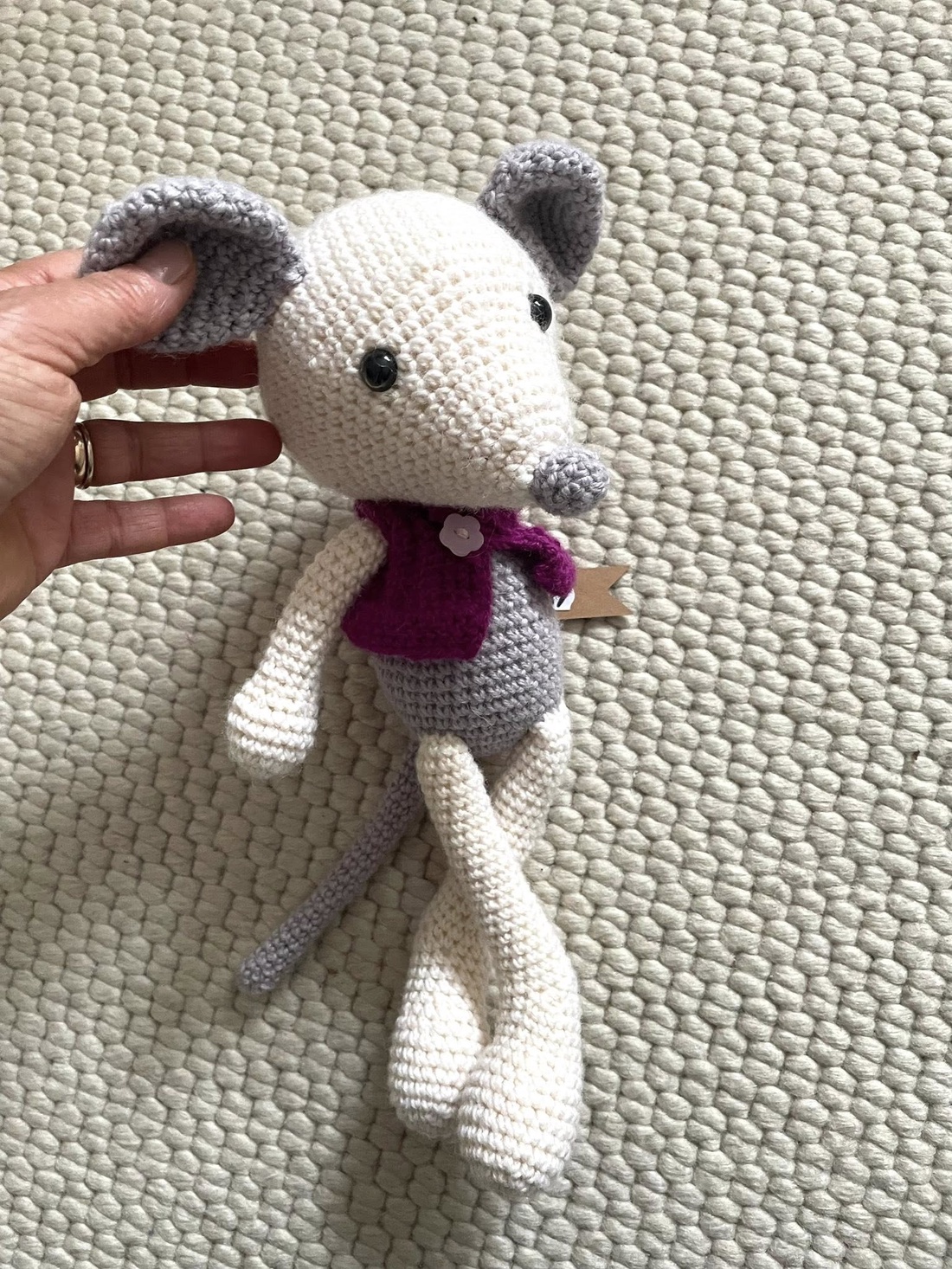 Amigurumi...soricelul Chitimus, jucarie crosetata - jucării și echipamente pentru copii - plușuri - figurine de pluș - Artynos.ro