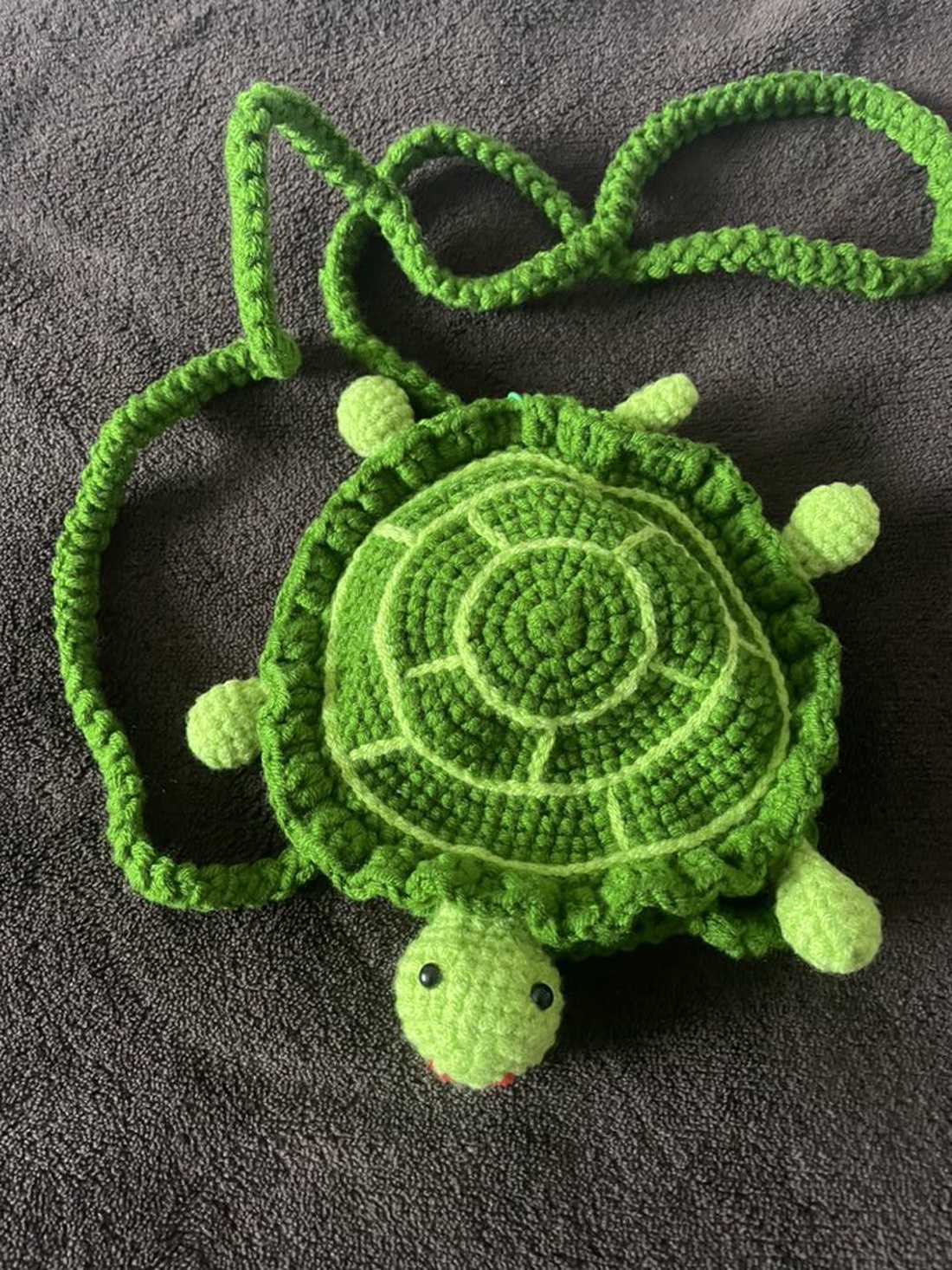 Broasca testoasa, mini poseta crosetata - jucării și echipamente pentru copii - plușuri - broască de pluș - Artynos.ro