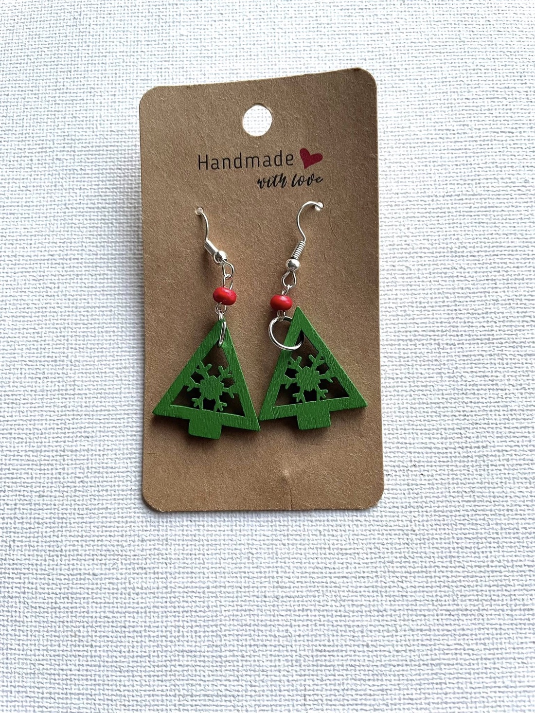 Cercei din lemn...cu specific de Craciun - bijuterii - cercei - cercei cu figurine - Artynos.ro