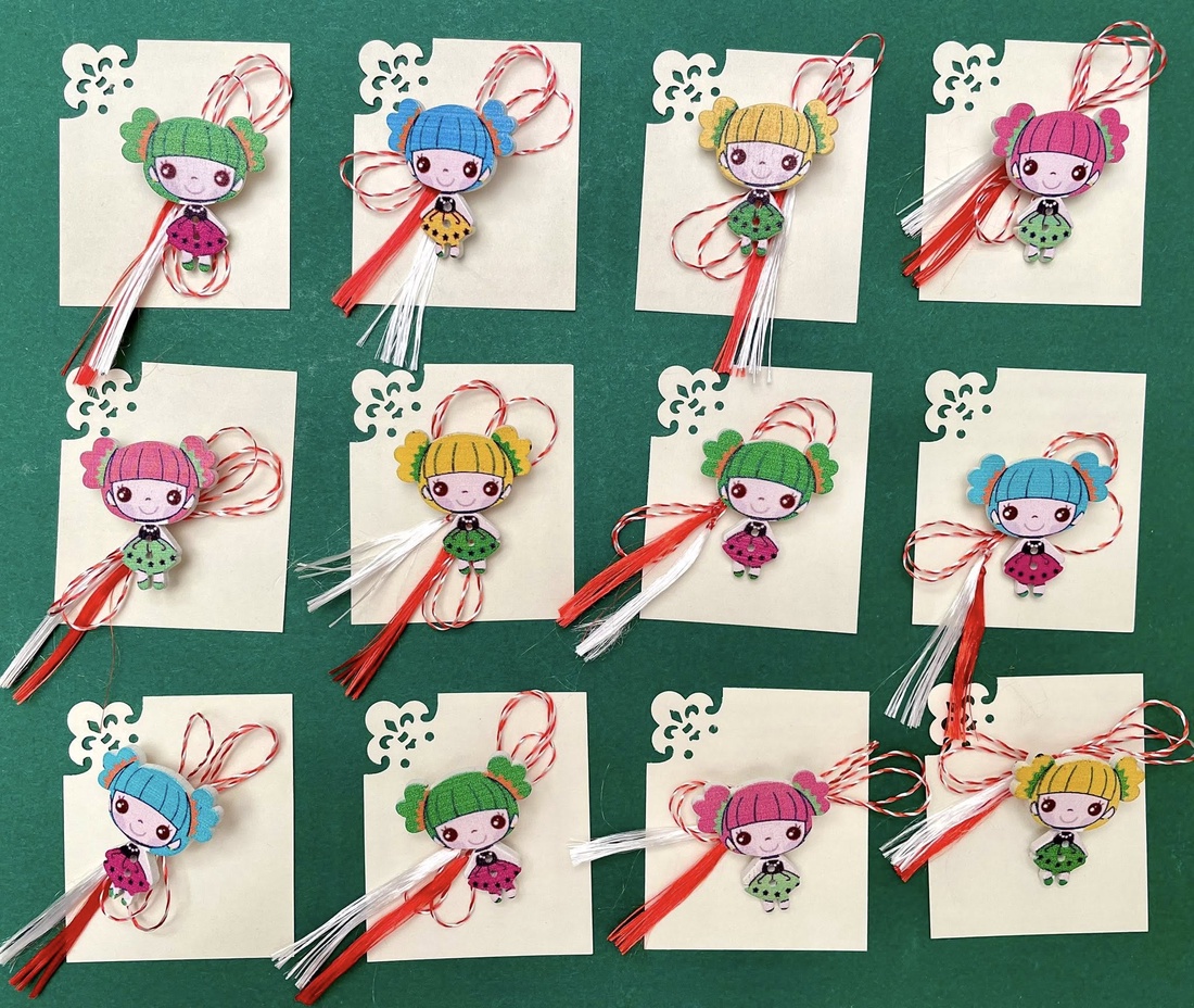 Martisor fetita, brosa din lemn - bijuterii - mărțișor - Artynos.ro