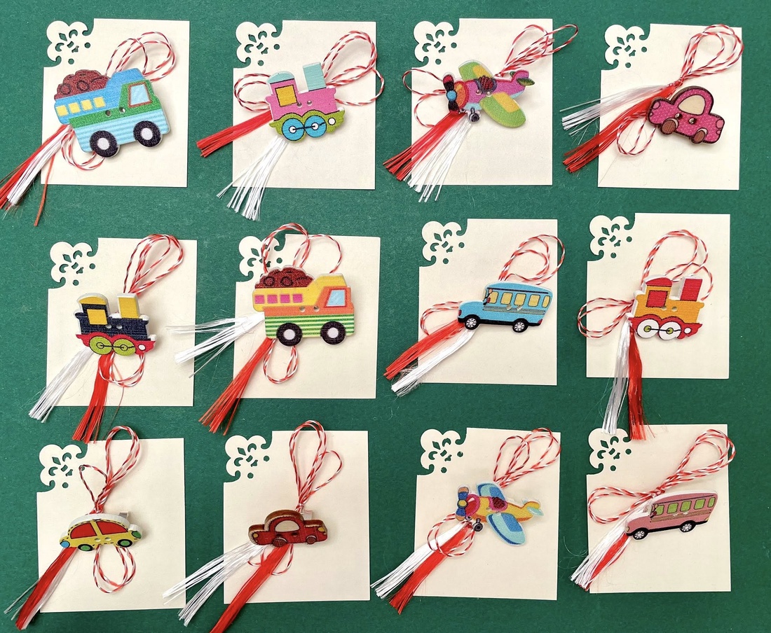 Martisor masina, brosa din lemn - bijuterii - mărțișor - Artynos.ro