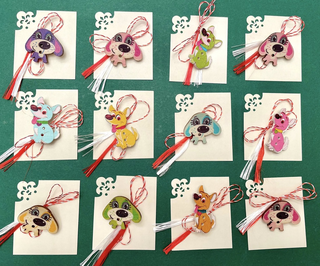 Martisor catel, brosa din lemn - bijuterii - mărțișor - Artynos.ro