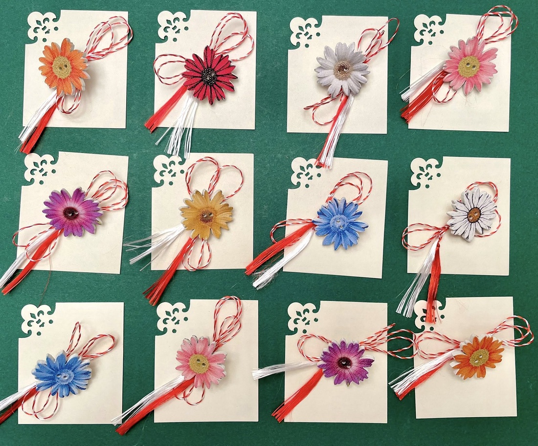 Martisor floare, brosa din lemn - bijuterii - mărțișor - Artynos.ro