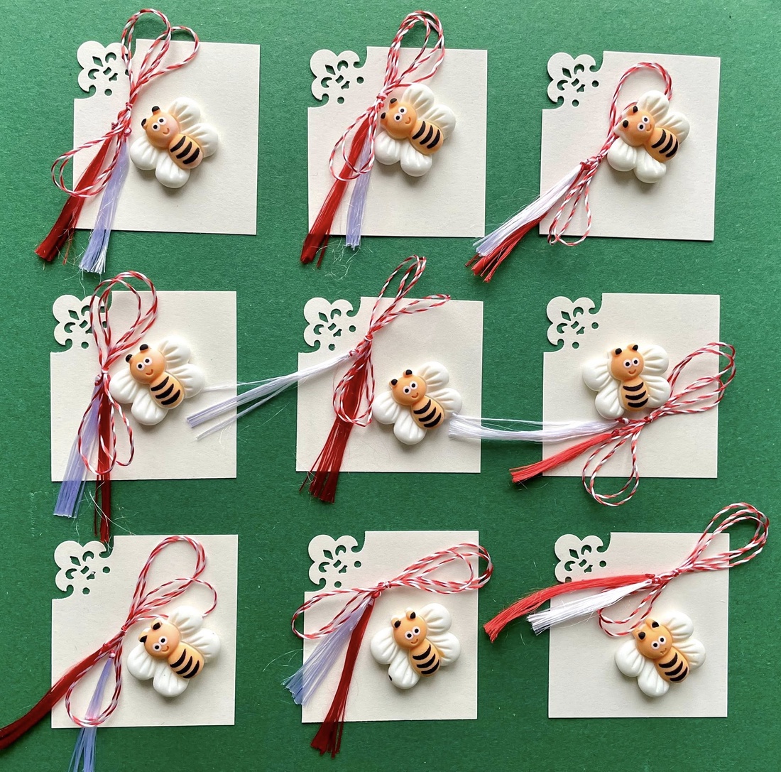 Martisor, borsa albinuta - bijuterii - mărțișor - Artynos.ro