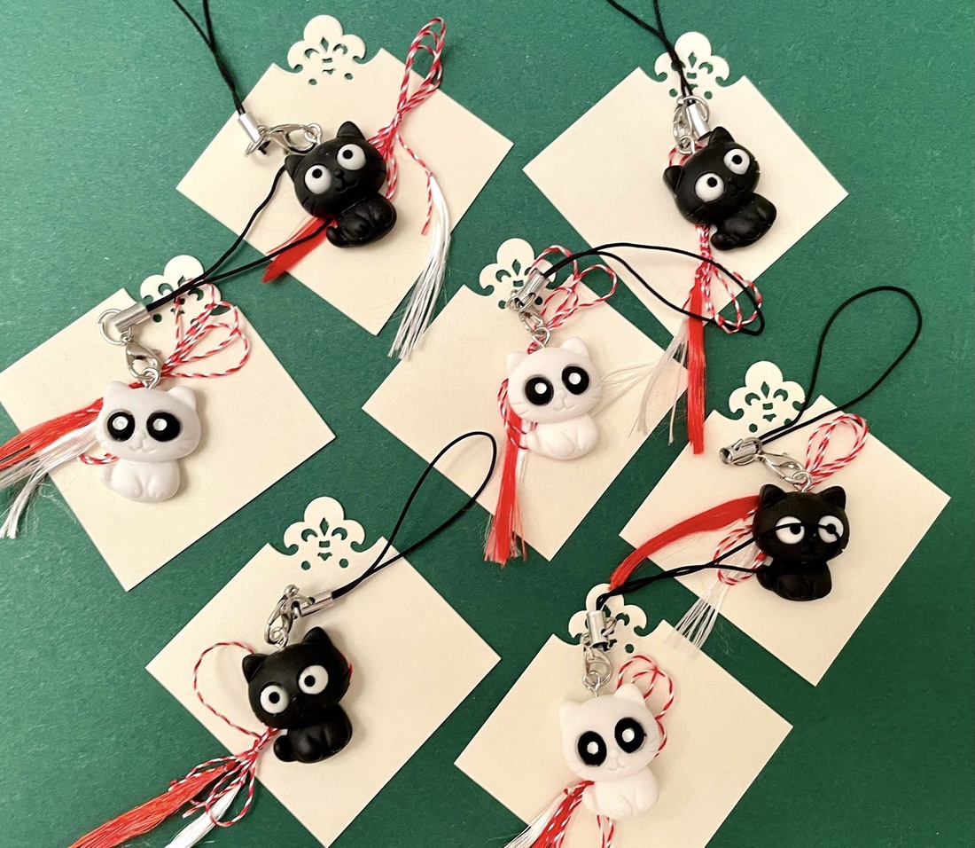 Martisor breloc pisica  - bijuterii - mărțișor - Artynos.ro