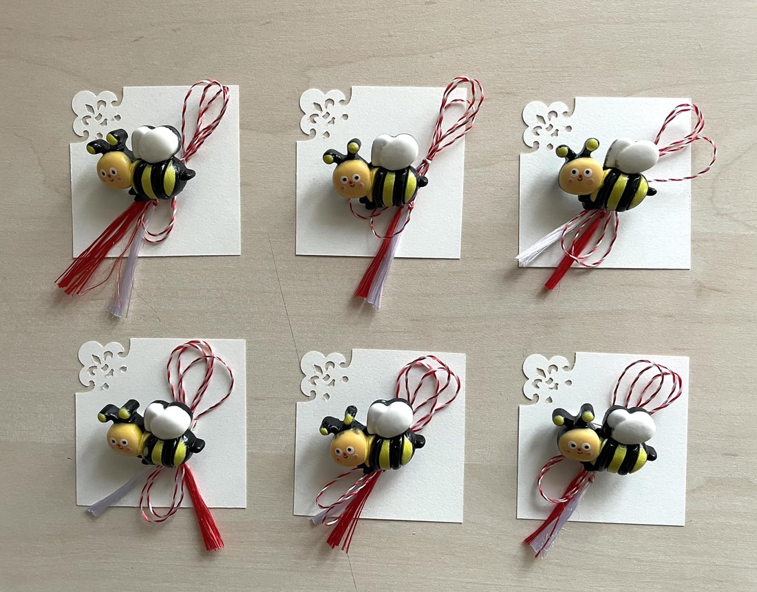 Martisor, borsa albinuta - bijuterii - mărțișor - Artynos.ro