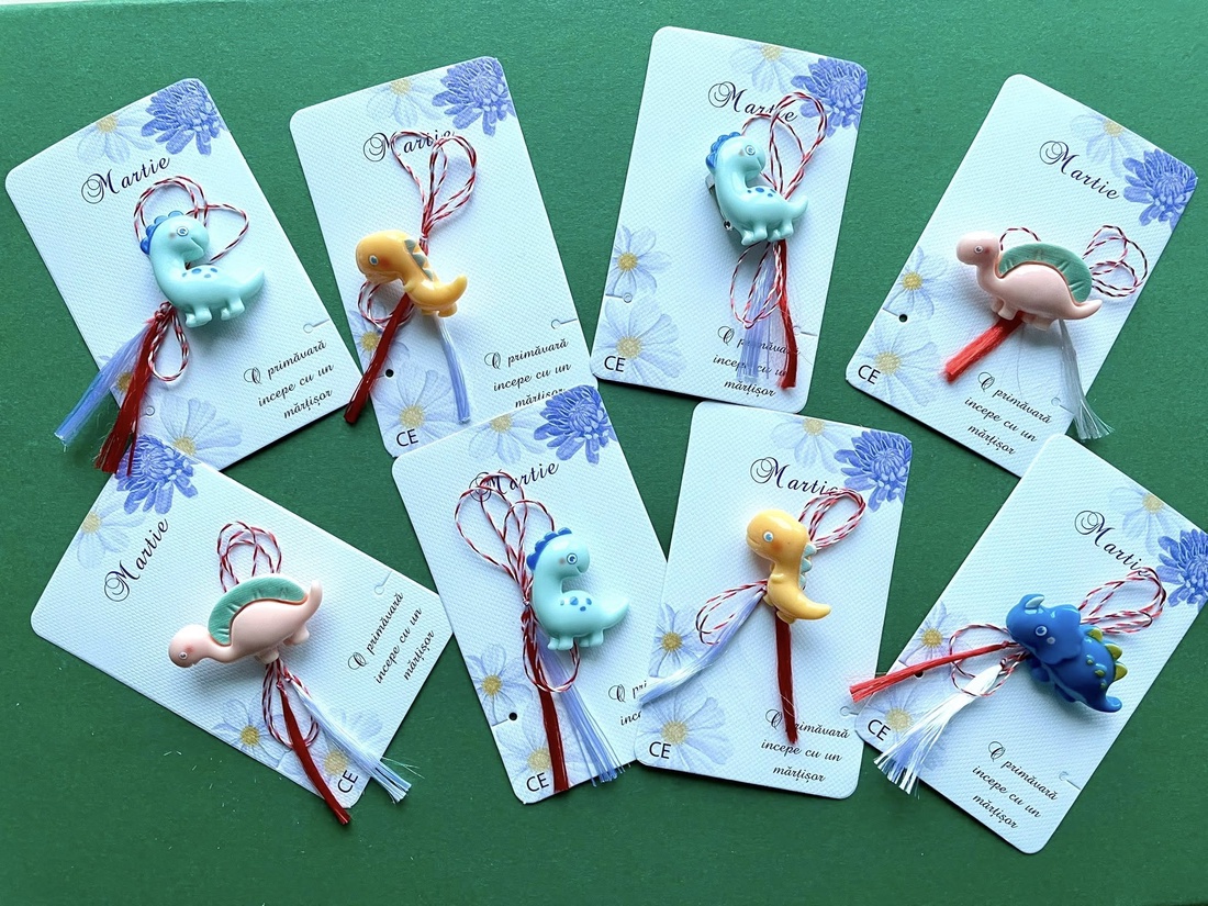 Martisor dinozaur - bijuterii - mărțișor - Artynos.ro